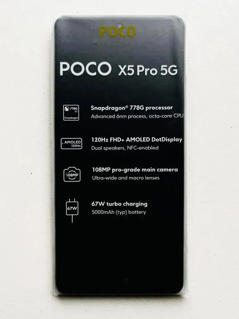 مشخصات فنی گوشی پوکو X5 پرو