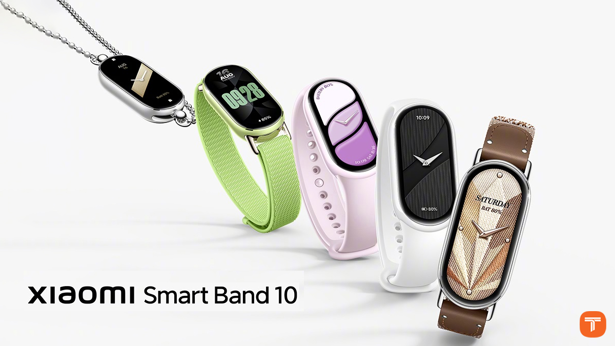 رنگ‌بندی و طراحی نسخه‌های مختلف Xiaomi Smart Band 10 با بند فلزی، چرمی و سیلیکونی