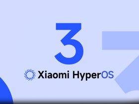 تصویری از لوگوی Xiaomi HyperOS 3 با طراحی مینیمال و رنگ آبی، مرتبط با رابط کاربری جدید شیائومی بر پایه اندروید 16.