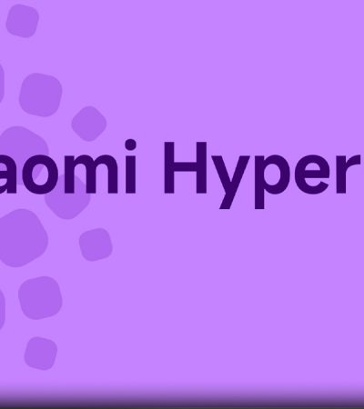 نمایش لوگوی Xiaomi HyperOS 3 با طراحی بنفش، مرتبط با بحث هماهنگی با Material Design 3 گوگل