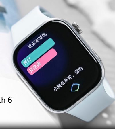 ساعت هوشمند شیائومی ردمی واچ ۶ با نمایشگر AMOLED و طراحی نقره‌ای