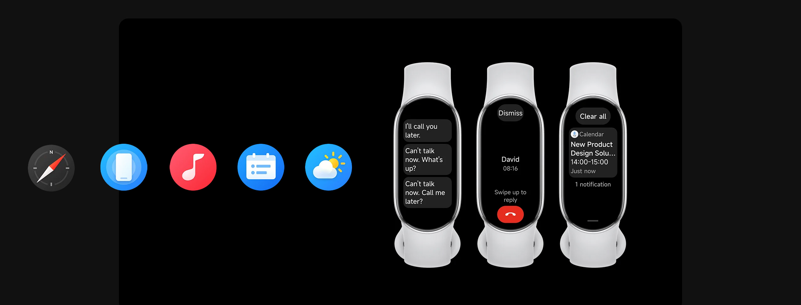 نمایشگر AMOLED اسمارت بند ۱۰