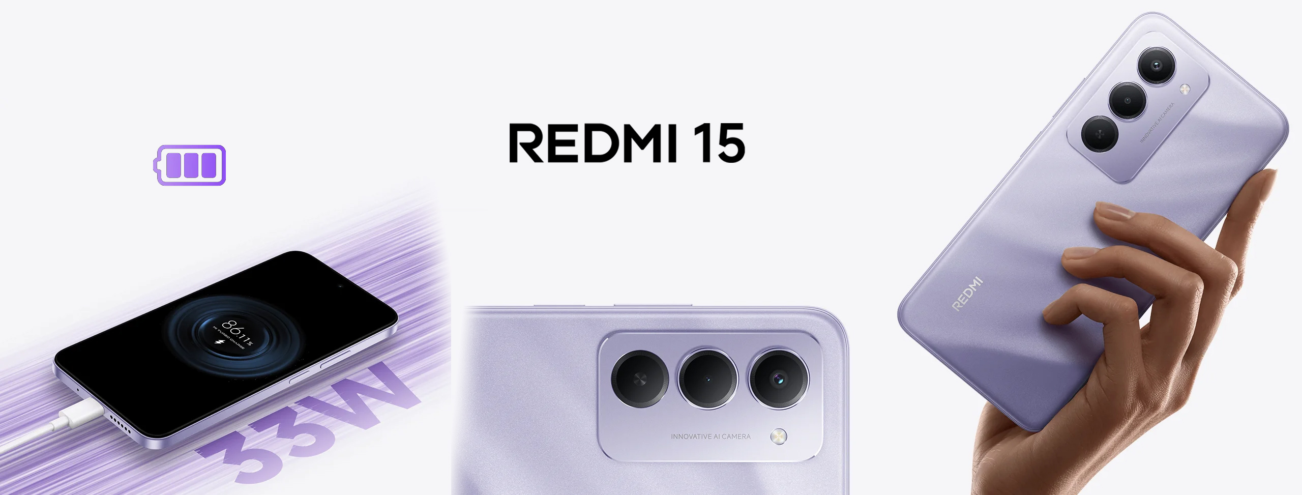 نمای نزدیک Redmi 15 شیائومی
